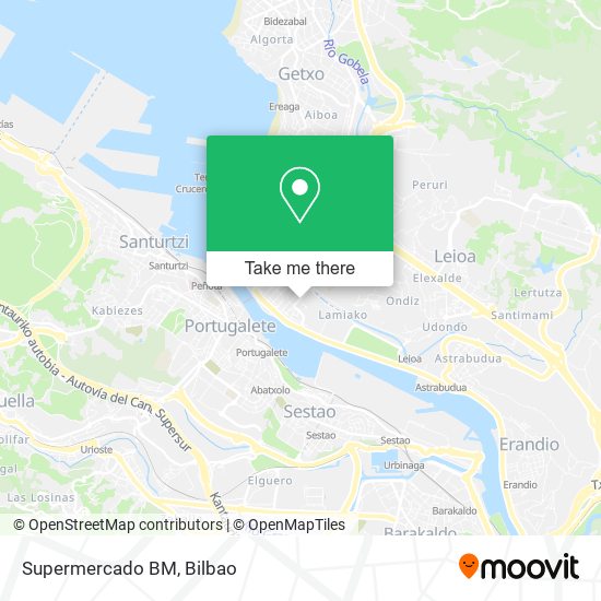 Supermercado BM map