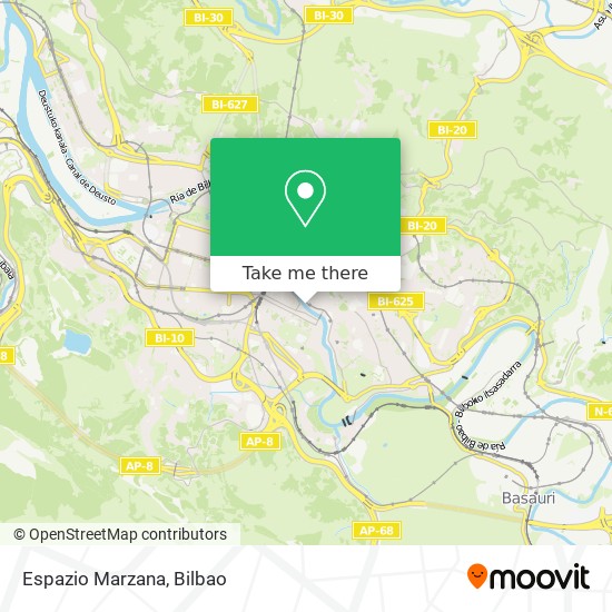 Espazio Marzana map