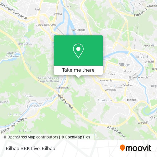 Bilbao BBK Live map