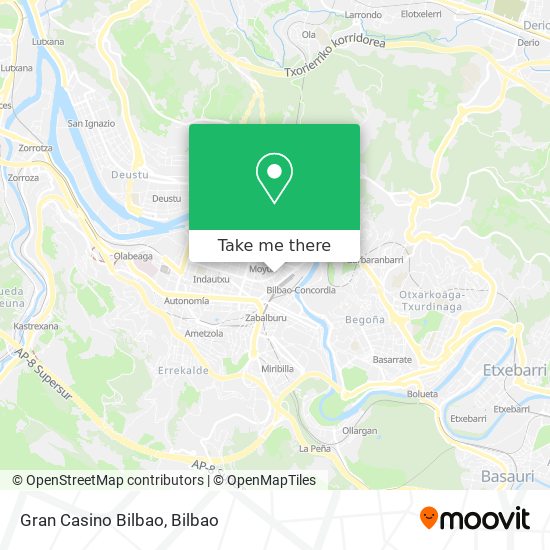 mapa Gran Casino Bilbao