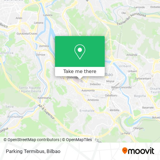 Parking Termibus map