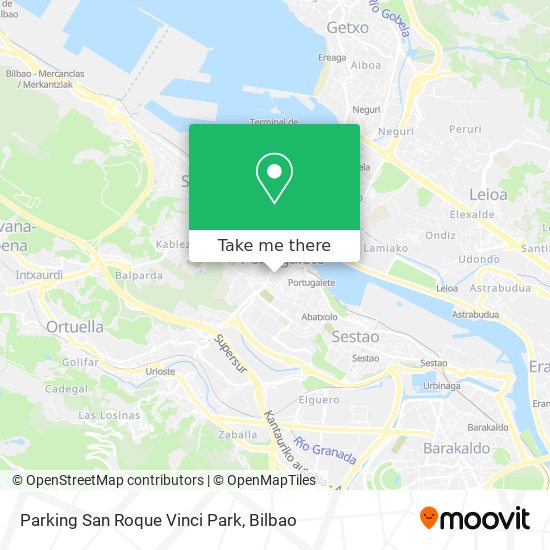 Parking San Roque Vinci Park map