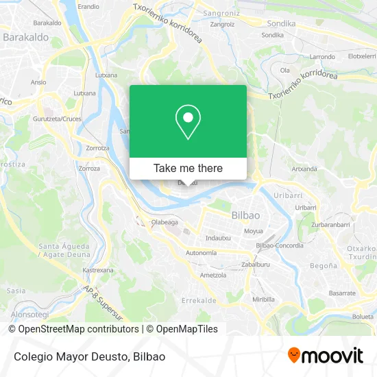 Colegio Mayor Deusto map