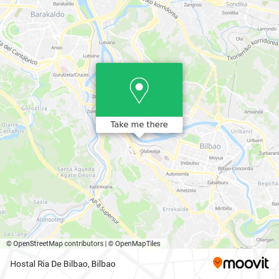 Hostal Ria De Bilbao map