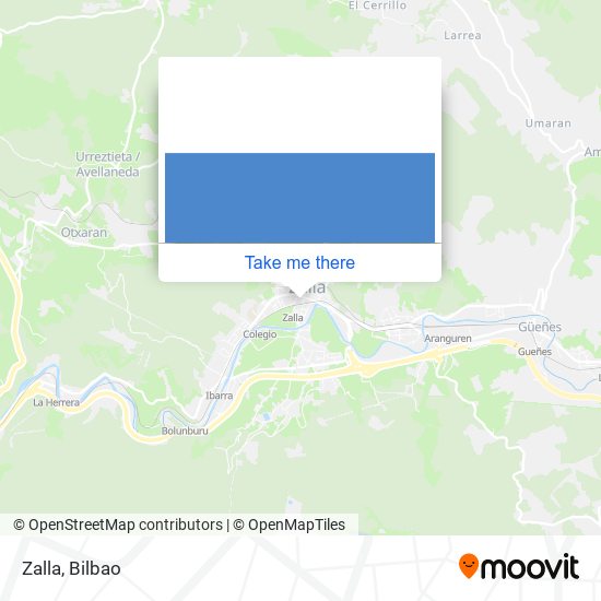 mapa Zalla