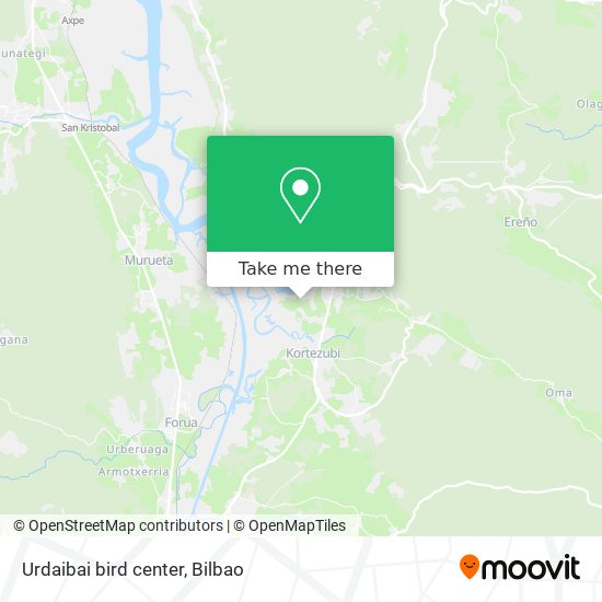 Urdaibai bird center map