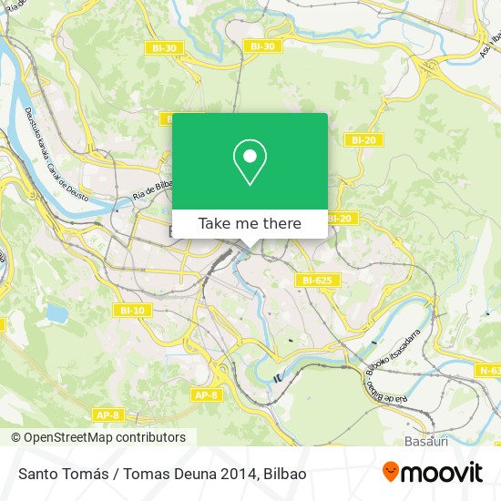 mapa Santo Tomás / Tomas Deuna 2014