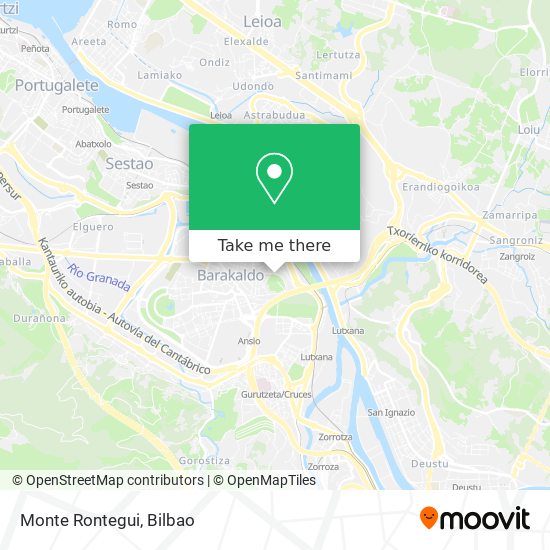 Monte Rontegui map