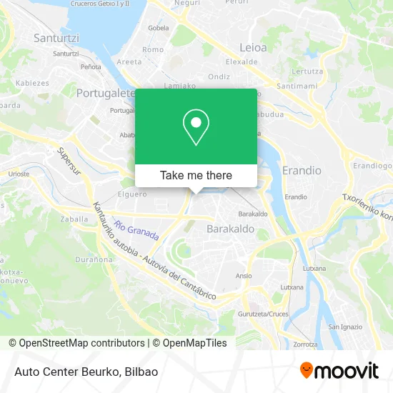 Auto Center Beurko map