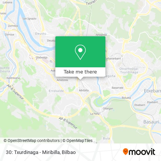 30: Txurdinaga - Miribilla map
