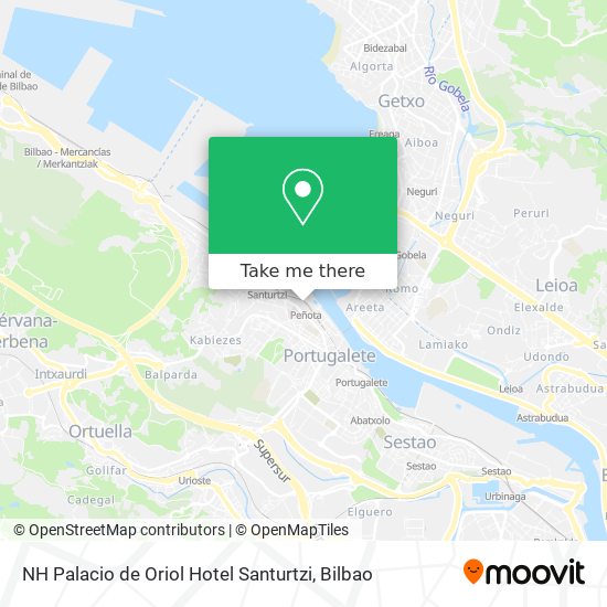 mapa NH Palacio de Oriol Hotel Santurtzi