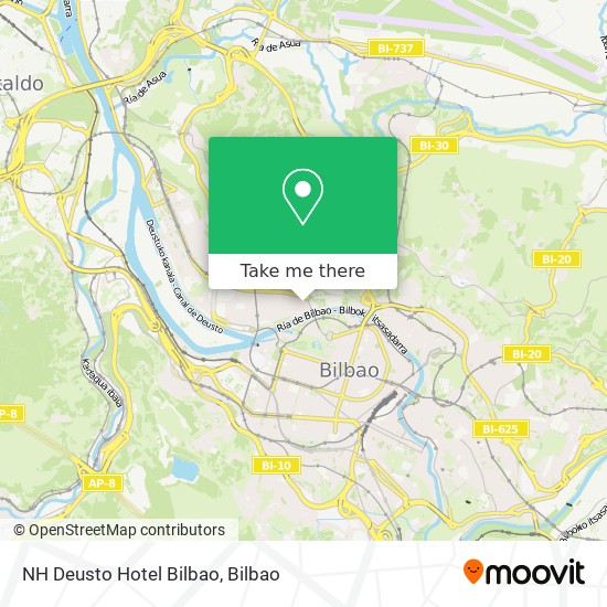 mapa NH Deusto Hotel Bilbao