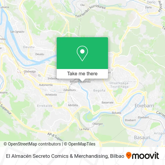 El Almacén Secreto Comics & Merchandising map