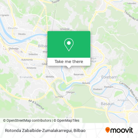 mapa Rotonda Zabalbide-Zumalakarregui