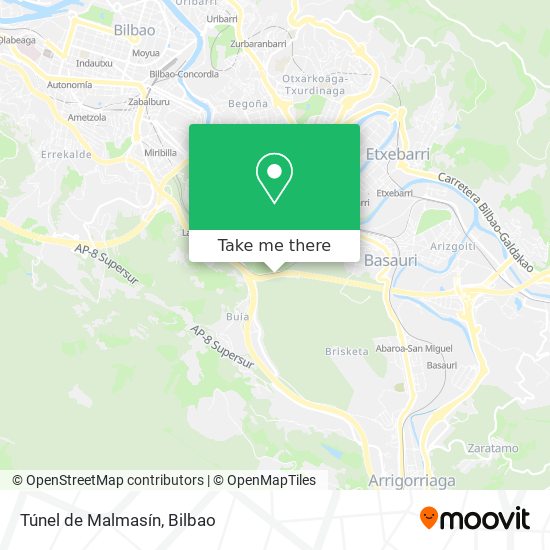 Túnel de Malmasín map