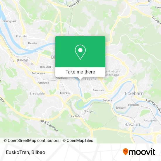 EuskoTren map