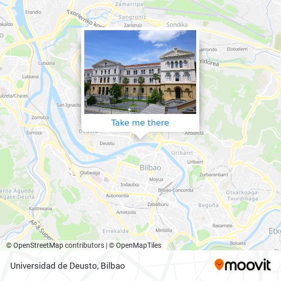 Universidad de Deusto map