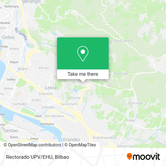 Rectorado UPV/EHU map