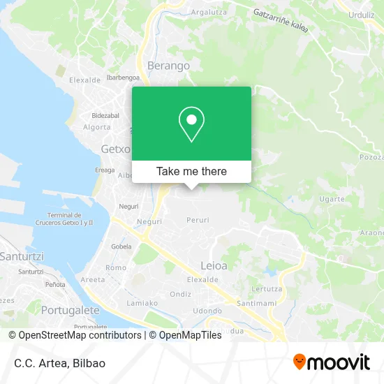 C.C. Artea map