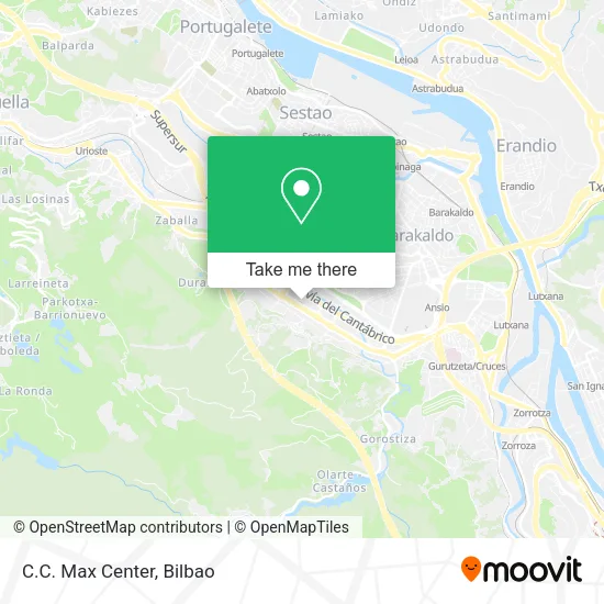 mapa C.C. Max Center