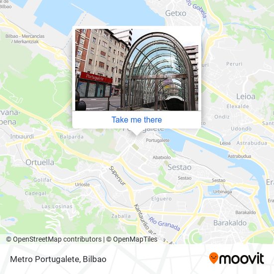 Metro Portugalete map