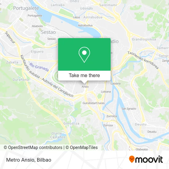 Metro Ansio map