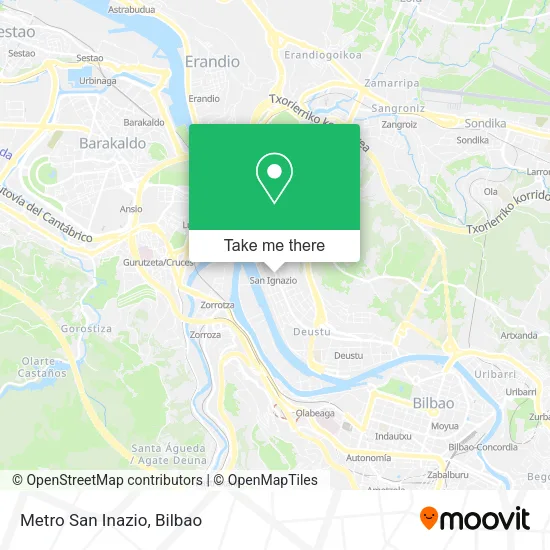 mapa Metro San Inazio