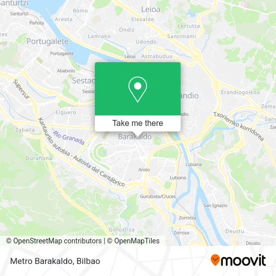 Metro Barakaldo map