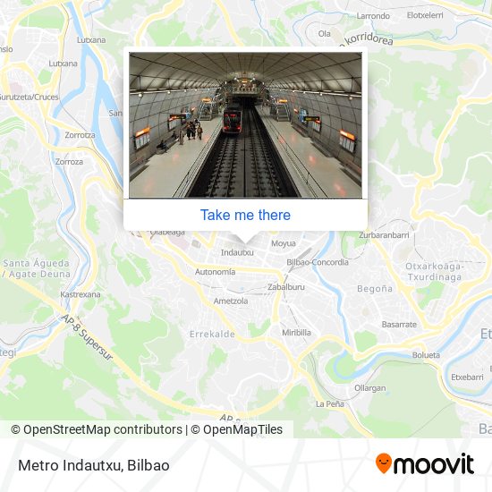 mapa Metro Indautxu