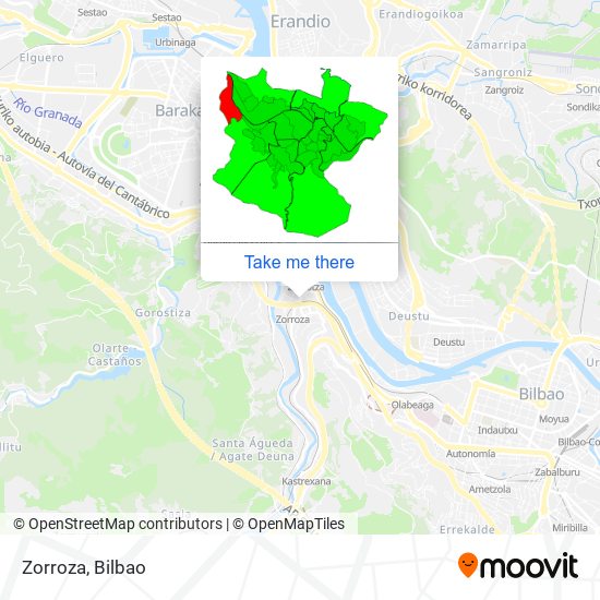 Zorroza map