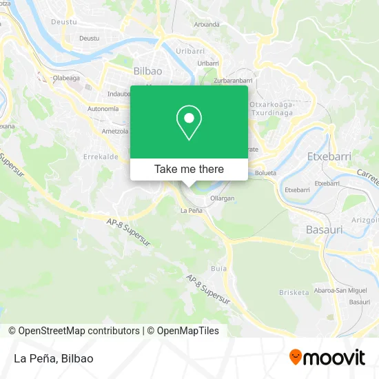 La Peña map