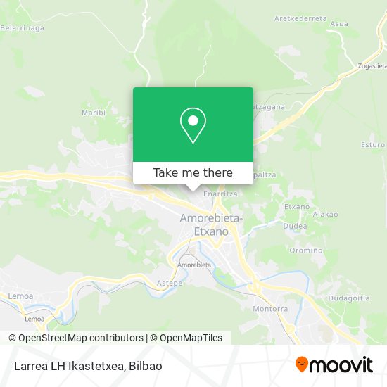 mapa Larrea LH Ikastetxea