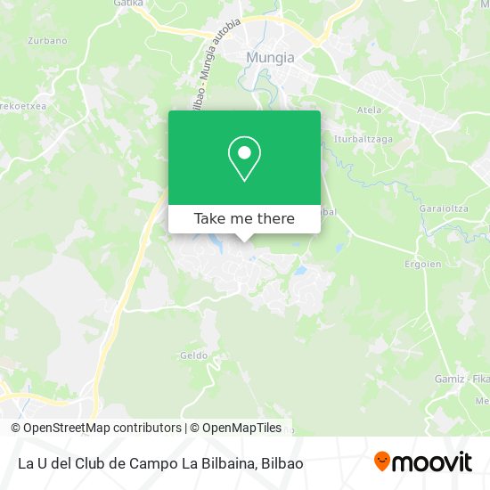 La  U  del Club de Campo La Bilbaina map