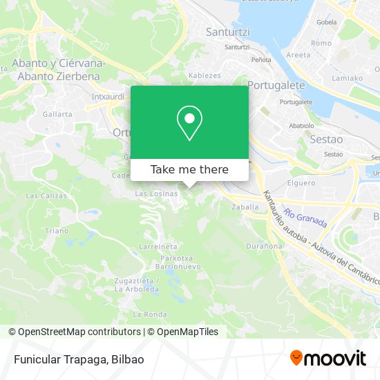 Funicular Trapaga map