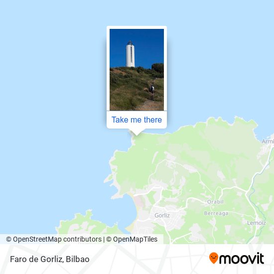 Faro de Gorliz map