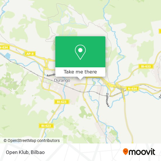 mapa Open Klub