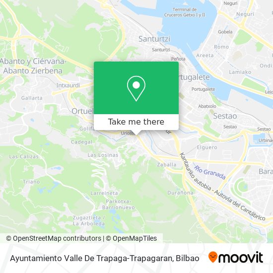 mapa Ayuntamiento Valle De Trapaga-Trapagaran