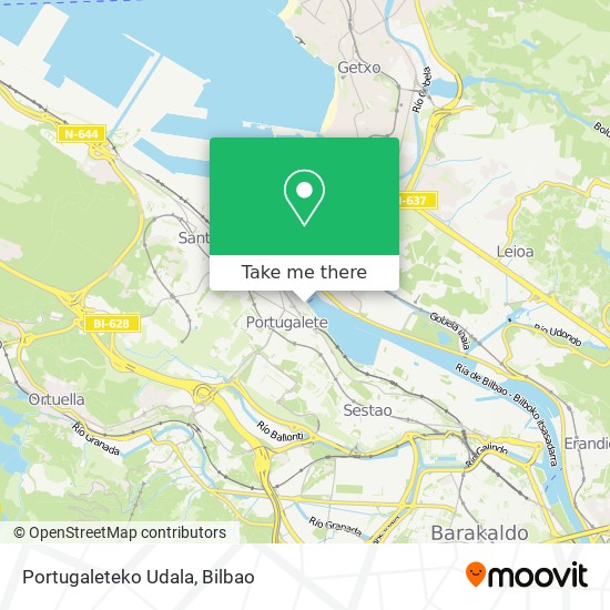 mapa Portugaleteko Udala