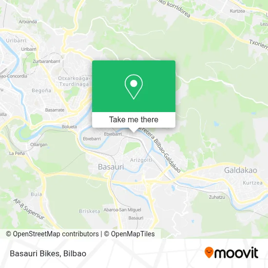 Basauri Bikes map