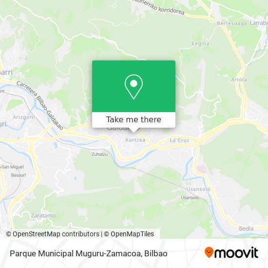 mapa Parque Municipal Muguru-Zamacoa