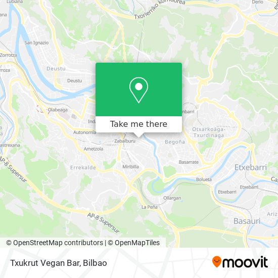 mapa Txukrut Vegan Bar