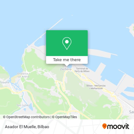 mapa Asador El Muelle