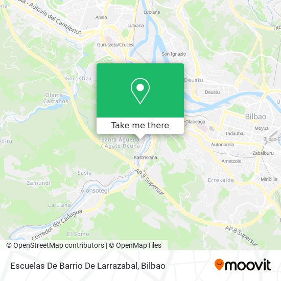 mapa Escuelas De Barrio De Larrazabal