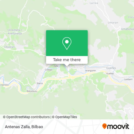 Antenas Zalla map