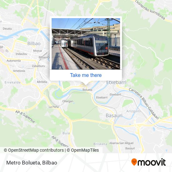 Metro Bolueta map