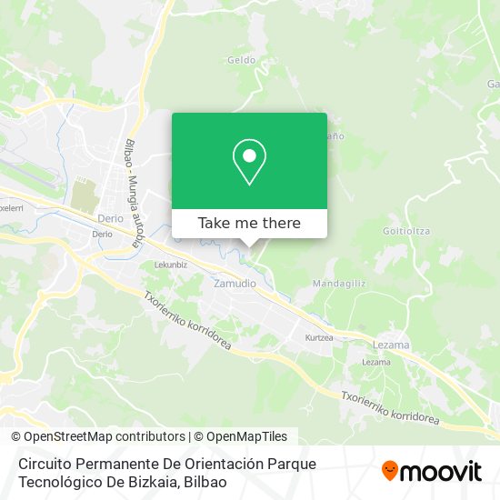 Circuito Permanente De Orientación Parque Tecnológico De Bizkaia map