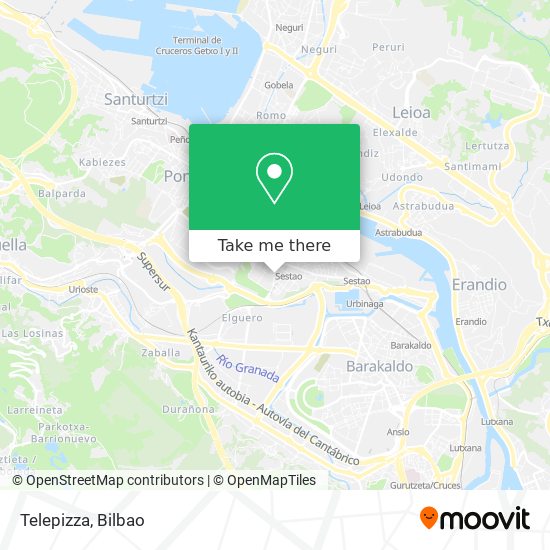 mapa Telepizza