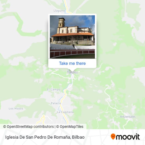 mapa Iglesia De San Pedro De Romaña