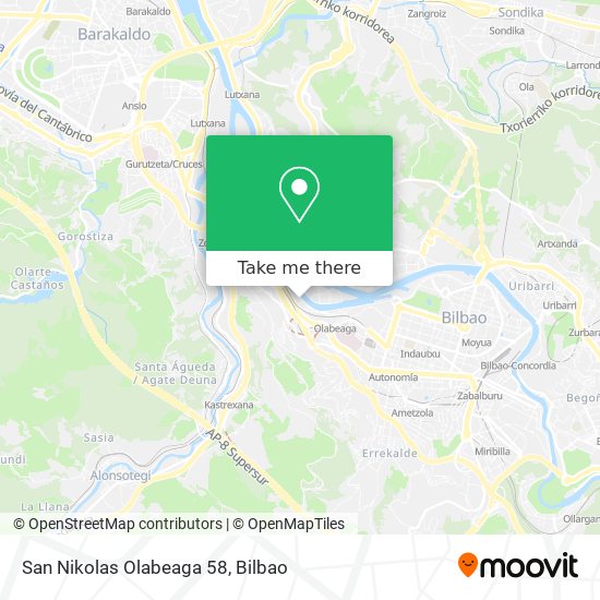 San Nikolas Olabeaga 58 map