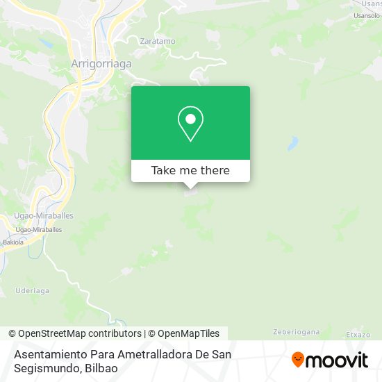 Asentamiento Para Ametralladora De San Segismundo map